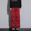 Pantalones de trabajo resistentes al agua para hombre, pantalones largos casuales de moda estilo Hong Kong, pantalones de pierna recta estilo coreano, pantalones deportivos holgados y versátiles