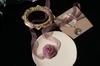 Estilo Coreano Retro Elegante Flor Rosa Tira de Malha Gola Moda Versátil Alça de Pescoço Joia de Pescoço Halter