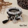 Pulseras Europeas y Americanas Transfronterizas de Venta Caliente Nuevas Pulseras Bohemias Creativas con Borlas Multicapa con Cuentas Joyería de Moda