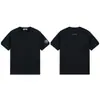 Camiseta de Manga Corta Piedra Cuatro Islas Versión Correcta Transfronteriza con Estampado de Brújula en el Pecho, Cuello Redondo, Holgada, Mismo Estilo para Hombres y Mujeres