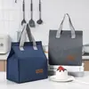 Bolsa de almuerzo conveniente, bolsa aislada de gran capacidad, bolsa de almuerzo para trabajadores de oficina, bolsa de almuerzo portátil de papel de aluminio, venta al por mayor