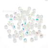Cuentas Sueltas de Cristal de Venta Caliente Transfronterizas con Dos Extremos Puntiagudos Material para Pulsera Collar de Joyería DIY Cuentas de Vidrio de Cristal Semi-Ab
