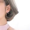 Pendientes de Plata de Ley s925 Moda Coreana Pendientes Ojo del Diablo Joyería Elegante de Plata de Ley para Mujer