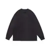 Moletom Camiseta Rumen Cor Sólida Gola Redonda Flanelado Manga Longa Masculino Outono Tamanho Grande Gordo Oversize Top Tendência