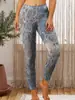 Pantalones cortos ajustados transfronterizos pantalones de impresión digital 3D para mapa exportaciones de comercio exterior leggings pantalones casuales mujer