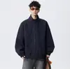 NASA SOBRE Chaqueta Casual para Hombre con Cremallera y Cuello Alto, Corte Holgado, Color Sólido, Versátil, Nueva para Primavera y Otoño 2026