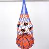 Bolsa de basquete bolsa de basquete bolsa de rede de basquete bolsa de armazenamento bolsa de rede de futebol mais bola azul rede azul bolsa de basquete
