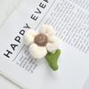 2024 otoño e invierno nuevo felpa flor de cuatro pétalos broche corsage accesorios flor japonesa semiacabado pin diy pasador