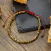 Novo Pulseira Tecida com Contas Espaçadoras de Pedra Natural Feita à Mão Pulseira Ajustável Fashionável Exquisita para Mulheres Fonte Transfronteiriça