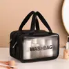 Bolsa de Higiene Pessoal para Viagem com Separação Seca e Úmida para Homens e Mulheres, Bolsa Impermeável para Armazenamento de Banho e Natação, Bolsa de Cosméticos para Viagem e Viagem de Negócios, Portátil para Mulheres