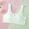Venta caliente de verano, chaleco de estudiante para niñas, transpirable, fino, inalámbrico, copa fija, algodón puro, ropa interior de desarrollo para niñas