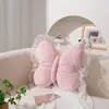 Sofá de mariposa, cojines para sala de estar, cojines decorativos de felpa, estilo de lujo ligero, cojines para respaldo, cojines lumbares, decoraciones creativas para ventanales