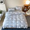 Set de cuatro piezas de algodón tejido Clase A con estampado de dibujos animados lindos Algodón Algodón Suave Agradable a la piel Dormir desnudo Ropa de cama para las cuatro estaciones