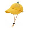 Sombrero amarillo pequeño con logotipo personalizado, sombrero para jardín de infantes, estudiantes de primaria, salida de primavera, sombrilla para exteriores, gorra para niños, fabricantes
