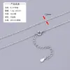 Cadena Lisa de Plata de Ley S925 Joyería de Plata Collar de Gama Alta para Mujer Cadena de Cruz Cadena de Caja Cadena de Hueso de Serpiente Cadena Dorada de Moda