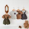 Traje de verano para bebé de estilo coreano para niños y niñas