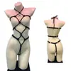Fan Lei lencería sexy bondage coqueteo tentación conjunto de atuendo de cuerda hueca qqny tentación ropa de dormir uniforme 1082