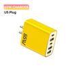 Cargador de teléfono móvil PD65W 5V3A, con regulaciones europeas, americanas, británicas y australianas, suministro directo de fábrica transfronterizo, cargador multipuerto 2PD 3USB