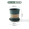 Vaso Grande de Resina Respirável de Perfil Alto de Galão, Vaso de Flores de Plástico Espesso e Durável com Prato para Plantio