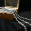Qiaoen Cristal 7A Piedra Lunar Gris Natural Cuentas Sueltas Labradorita Semiacabado Cuentas para Joyería DIY Cristal al por Mayor