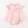 Bebé Verano Nueva Llegada Vestido de Bebé para Niñas Vestido de Princesa Falda de Malla Envoltura Triangular Traje para Gatear 9601