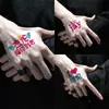 Adesivos de Tatuagem Jay Chou Brilho Concerto Carnaval Adesivos de Rosto Brilham no Escuro Tatuagens Jay Itens para Fãs Adesivos de Tatuagem