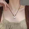 Collar con cierre de seguridad de plata pura S999 para mujer, Lujo ligero, moda nacional de nicho, candado de longevidad, año del dragón 2024, cadena para la clavícula, regalo
