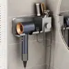 Estante de Almacenamiento para Secador de Pelo Estante de Almacenamiento con Ventosa Soporte para Secador de Pelo de Baño sin Taladro Estante de Almacenamiento Multifuncional para Inodoro