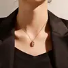 Nuevo Collar Vajra Estilo Chino con Incrustaciones de Circonita, Diseño Hueco, Colgante en Forma de Columna de Mazo Subyugador de Demonios, Cadena O Brillante, Venta al por Mayor Transfronteriza