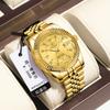 Poedagar/Poeda Nuevo Calendario de Diamantes Correa de Acero Exportación Casual Moda Deportiva Reloj de Cuarzo para Hombre 910