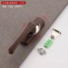 Aleación de aluminio cerradura de media luna bidireccional gancho de ventana universal cerradura gancho de bloqueo de acero inoxidable seguridad antirrobo accesorios para ventana de corredera y abatible