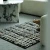 Felpudo moderno minimalista de alta gama para entrada, alfombra antideslizante resistente al desgaste para recibidor de casa, alfombrilla para dormitorio y estudio