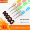 Caneta de indentação de nail art caneta de perfuração de duas cabeças gancho de unhas flor loja de unhas Diamante ferramenta especial caneta de cola