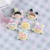 Tamaño pequeño Chica Orejas de Conejo Dibujo Animado Creativo Gel de Crema Material Hecho a Mano DIY Accesorios de Resina Funda de Teléfono Material para Pasador de Pelo