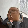 Bolso de Hombro Único para Mujer 2026 Primavera Nuevo Estilo Bolso Cruzado de Gran Capacidad para Mujer Bolso Cuadrado Pequeño de Cuero Suave para Teléfono Móvil