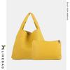 Bolso Tejido Transfronterizo para Mujer 2022 Nuevo Bolso de Hombro Moderno de Moda Simple de Gran Capacidad Bolso de Mano Madre y Madre Bolso Grande