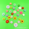Nuevos Accesorios de Flores de Resina de Crisantemo y Girasol, Pinzas para el Cabello, Parches Creativos de Bricolaje para Crocs, y Accesorios de Cuentas de Dibujos Animados