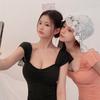 Fábrica Dingzhi Ins Japonés y Coreano Dulce Traje de Baño para Mujer que Cubre la Barriga Delgado Sexy Ajustado Conservador de una Pieza Traje de Baño para Aguas Termales