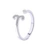 Anillo de plata de ley S925 Damila de doce constelaciones para mujer, moda coreana, circonita, anillo abierto, accesorios, fabricante, en stock