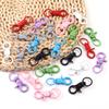 Chaveiro de metal pintado colorido pingente de boneca para bolsa material chaveiro de cachorro com fecho lagosta acessórios de joias DIY