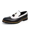 Mocassins Masculinos Plus Size Transfronteiriços 2025, Novos Sapatos de Couro Casuais de Negócios para Todas as Estações, Mocassins Masculinos Modernos com Borlas