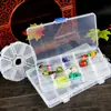 Caja de Almacenamiento de Plástico Transparente Multifuncional Lu Caja Separada Cuadros Múltiples con Tapa Caja Portátil para Piezas Caja de Joyería Venta al por Mayor