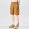 Shorts Finos de Secagem Rápida para Homens no Verão, Versátil para Esportes ao Ar Livre, Solto, Respirável, Seda de Gelo, Comprimento Médio 2025