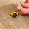 Set de Anillos de Diseño Nicho Estilo Coreano, Anillos Apilables de Zirconia Microincrustada de Lujo Ligero, Anillos Suaves y Elegantes para el Día a Día