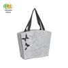 Bolsa de feltro com ombros duplos vazados moda bolsa de feltro de ombro único bolsa de mão de grande capacidade personalizável