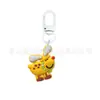 Llavero de Regalo de Navidad Más Vendido Hebilla en Forma de U de Macarrón Colgante de Goma Suave de PVC de Dibujos Animados Accesorios para Bolsas Colgante Pequeño