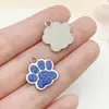 28 Goteo de Aceite Dibujos Animados Brillo Fino Pata de Gato Huella de Pata de Oso Colgante DIY Etiqueta para Cachorro Etiqueta para Mascota Accesorios de Joyería