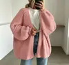 Suéter feminino de malha grossa, estilo novo outono e inverno transfronteiriço europeu e americano, ajuste solto, casaco cardigã de tricô feminino, casaco casual de manga longa
