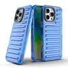 Funda de teléfono móvil transparente antigolpes con airbag para Apple 16Pro Max simple 15 personalidad 12 macaron 11/XR