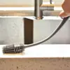 Escova de Copo de Silicone com Cabo Longo Escova de Limpeza para Copos Térmicos Domésticos Escova de Copo de Vidro com Cabo Longo Escova de Limpeza para Mamadeiras Cozinha
